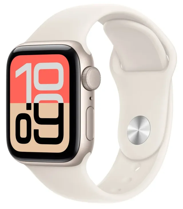 Apple Watch SE 3 44 mm — Starlight, correa M/L