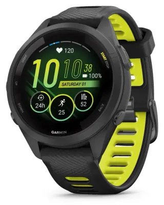 Garmin Forerunner 265S — Black/Amp Yellow