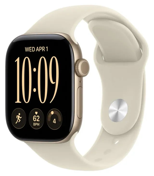 Apple Watch Series 12 42 mm — Light Gold, correa S/M