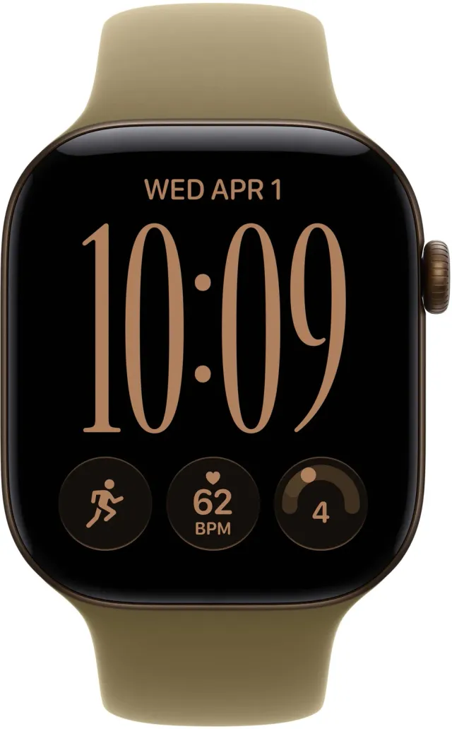 Apple Watch Series 12 42 mm — Dark Bronze, correa S/M, vista 2