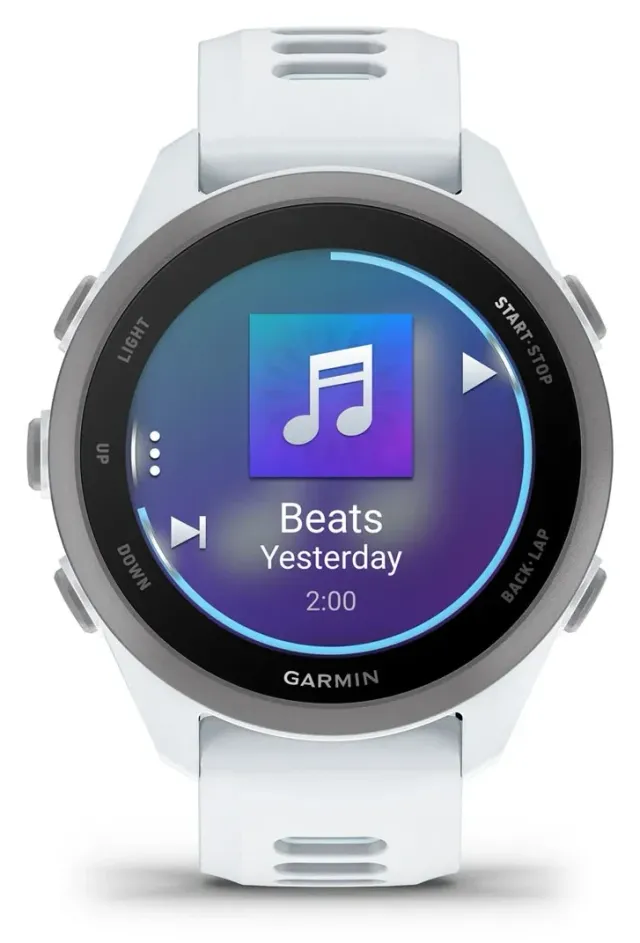 Garmin Forerunner 170 Music — Whitestone/Cloud Blue, vista 2