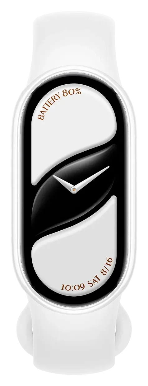 Xiaomi Smart Band 10 Ceramic — Pearl White, vista 2