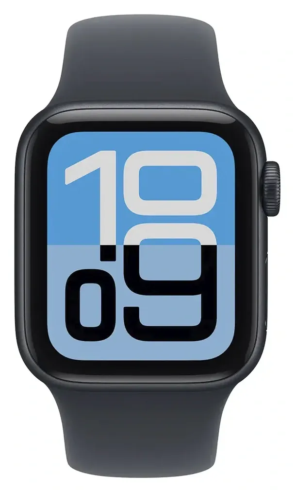 Apple Watch SE 3 40 mm — Midnight, correa M/L, vista 2