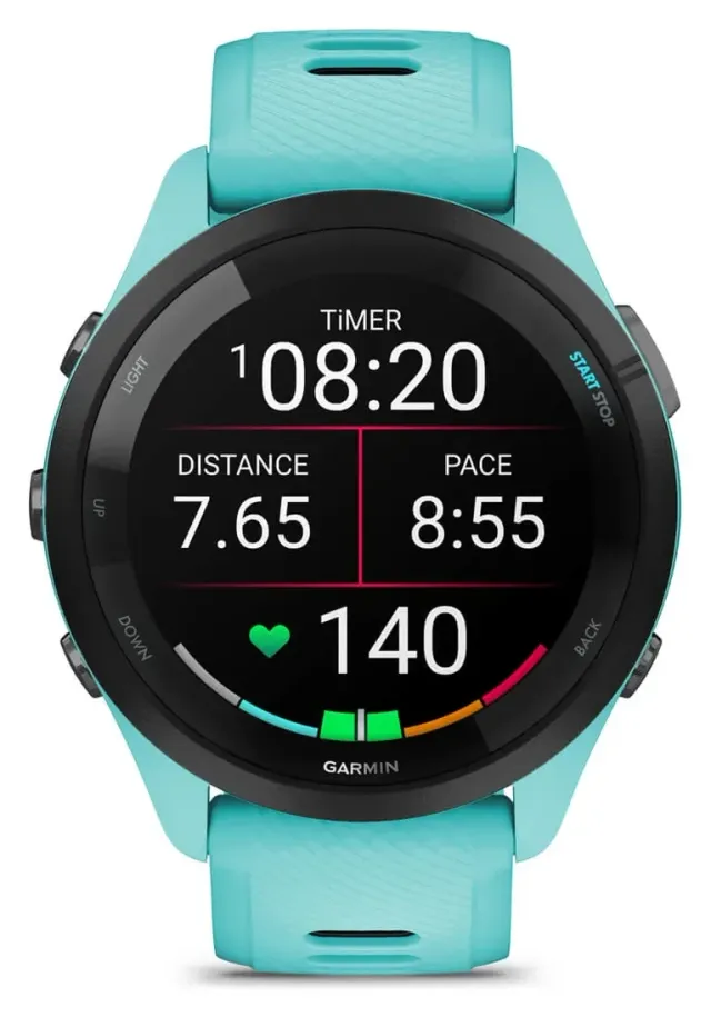 Garmin Forerunner 265 — Aqua, vista 2