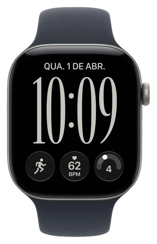 Apple Watch Series 12 42 mm — Space Gray, correa S/M, vista 2