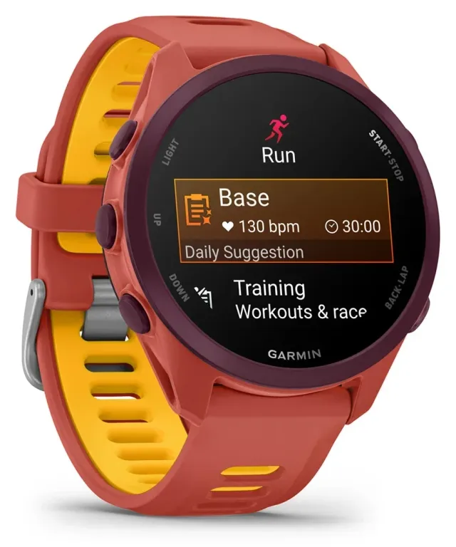 Garmin Forerunner 170 Music — Red Pink/Mango, vista 3