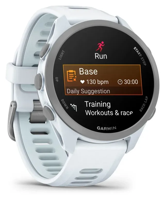 Garmin Forerunner 170 Music — Whitestone/Cloud Blue, vista 3