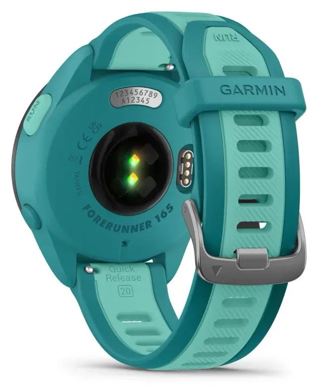 Garmin Forerunner 165 Music — Turquoise/Aqua, vista 3
