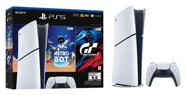PlayStation 5 Slim 825 GB Digital — Astro Bot y Gran Turismo 7 (CFI-2115B)