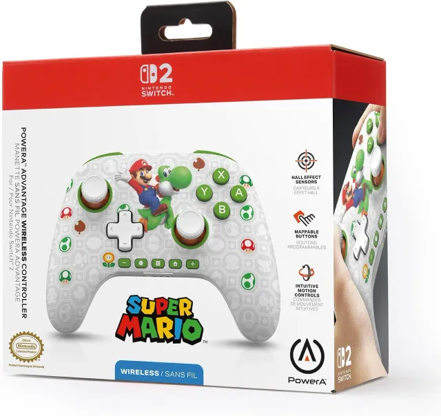 Control inalámbrico PowerA Advantage para Switch 2 — Mario & Yoshi
