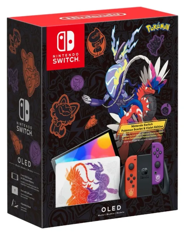 Nintendo Switch OLED 64 GB edición Pokémon Escarlata y Púrpura (HEG-S-KEAAA)