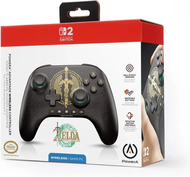 Control inalámbrico PowerA Advantage para Switch 2 — Zelda: Tears of the Kingdom