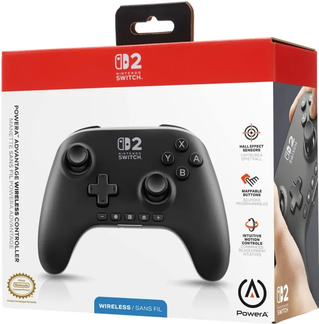 Control inalámbrico PowerA Advantage para Switch 2 — Negro
