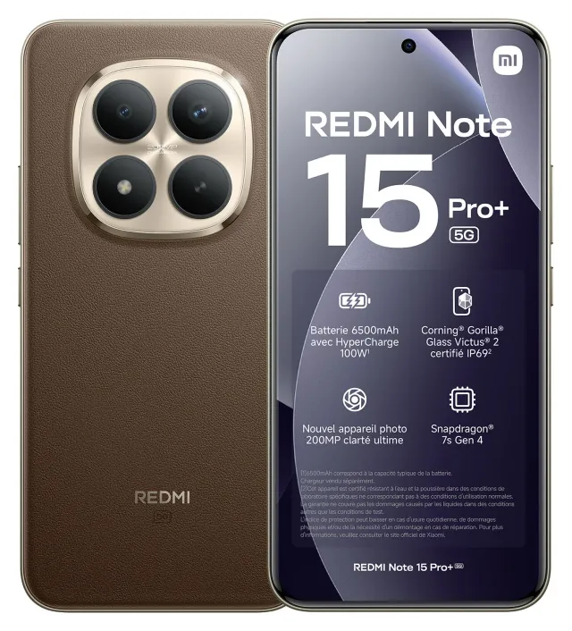 Xiaomi Redmi Note 15 Pro+ 5G 256 GB 8 GB RAM Brown