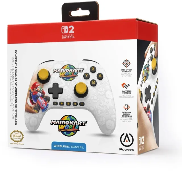 Control inalámbrico PowerA Advantage para Switch 2 — Mario Kart World