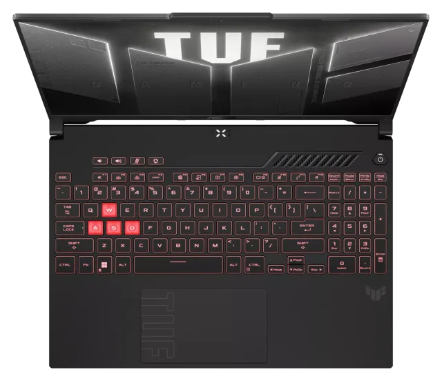 ASUS TUF Gaming A16 — RTX 4050, 1 TB, teclado español, vista 2