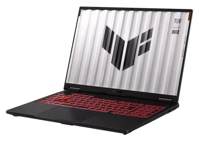 ASUS TUF Gaming A16 — RTX 5050, teclado en español, vista 2