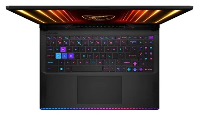 MSI Raider 16 HX AI — RTX 5080, 64 GB, vista 2
