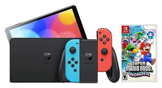 Nintendo Switch 32 GB neón — Super Mario Bros. Wonder, vista 2