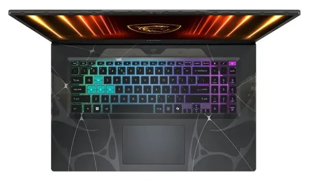 MSI Cyborg 17" — Core 9, RTX 5060, 1 TB, vista 2
