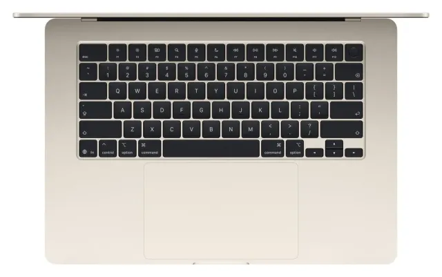 Apple MacBook Air 15" M5 — 512 GB, Starlight, vista 2