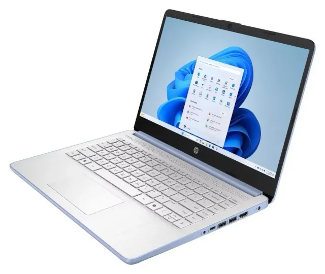 HP 14" — Intel N150, Silver Blue, vista 2