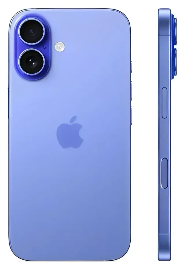 Apple iPhone 16 128 GB Ultramarine (Chip + eSIM · A3287), vista 2