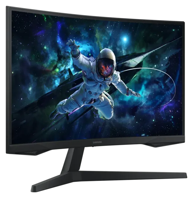 Samsung Odyssey G55C 32" QHD curvo, vista 2