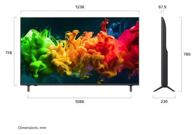 LG QNED80 Mini LED 55" 4K, vista 2