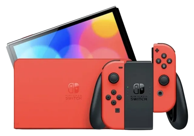 Nintendo Switch OLED 64 GB edición Mario roja (HEG-S-RAAAA), vista 2