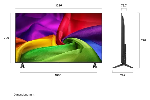 LG NANO NU800 55" 4K, vista 2