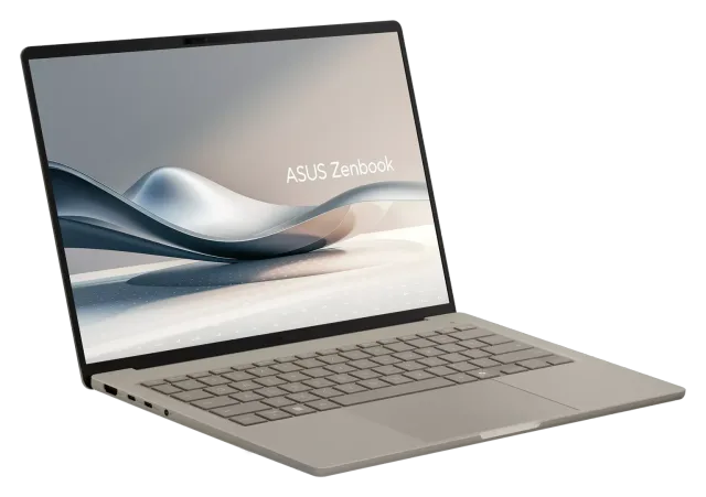 ASUS Zenbook A14 — Snapdragon X2 Elite, 16 GB, 512 GB, vista 2
