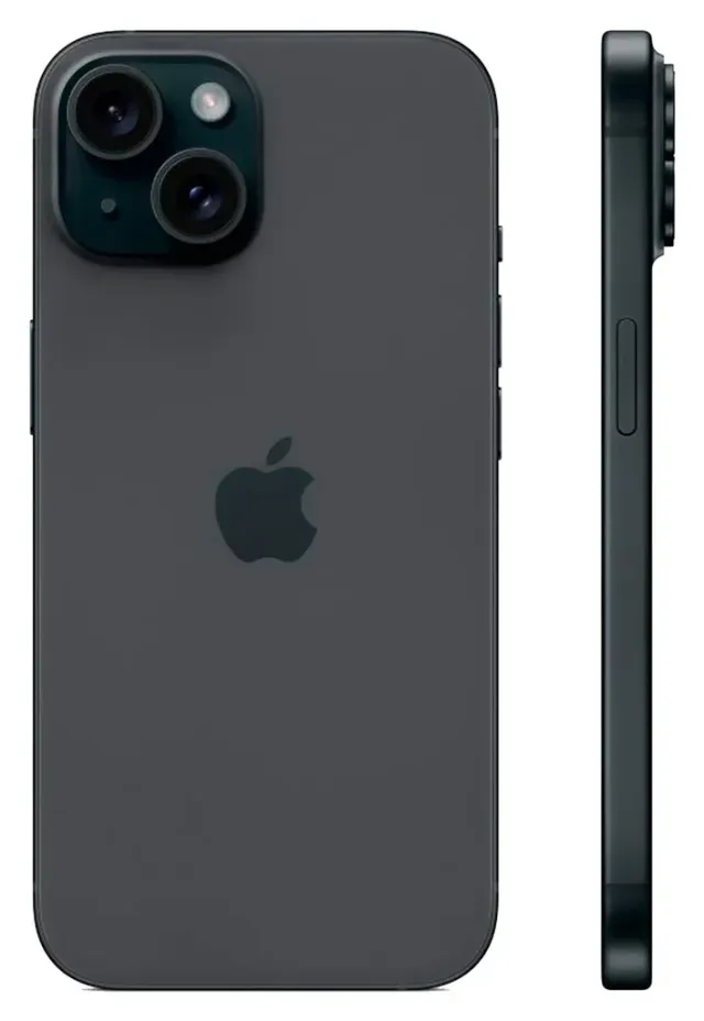 Apple iPhone 15 128 GB Black (Chip + eSIM · A3090), vista 2