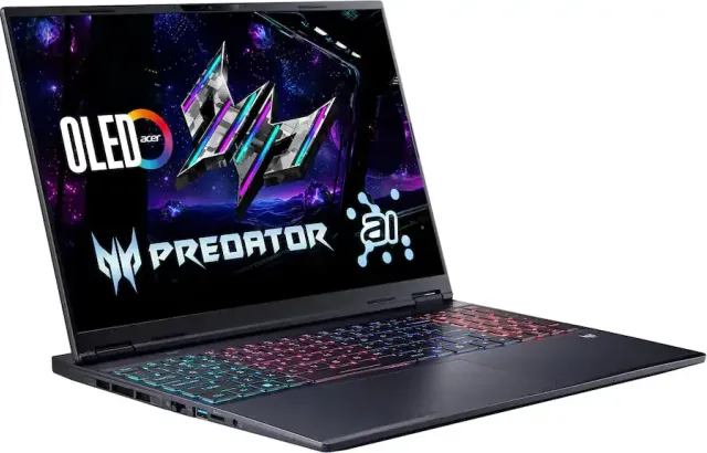 Acer Predator Helios Neo 16S — RTX 5060, OLED 240 Hz, vista 2