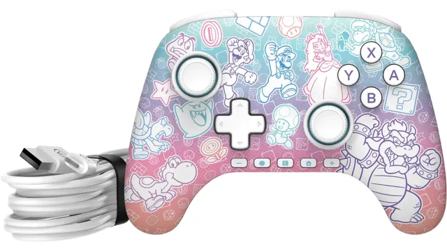 Control con cable PowerA Advantage para Switch 2 — Mushroom Kingdom, vista 2