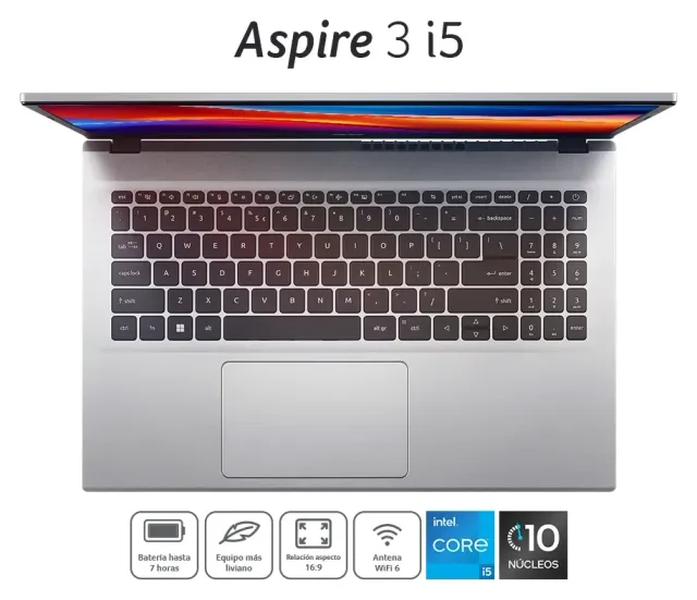 Acer Aspire 3 15,6", vista 2