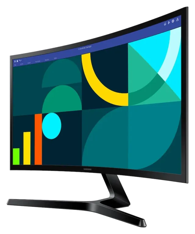 Samsung LS24D366GA 24" curvo, vista 2