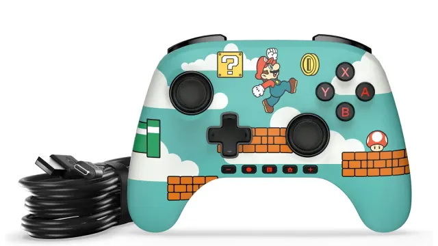 Control con cable PowerA Advantage para Switch 2 — Mario Time, vista 2