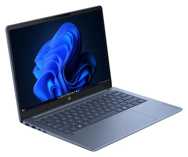 HP OmniBook 3 14" OLED — Snapdragon X, 8 GB, 256 GB, Starlit Blue, vista 2