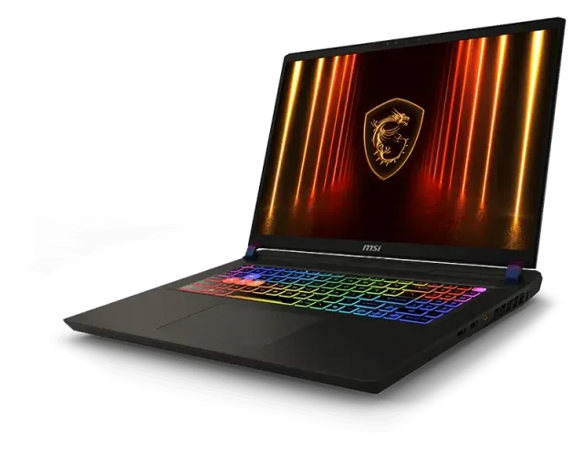 MSI Vector A16 HX — RTX 5070 Ti, vista 2