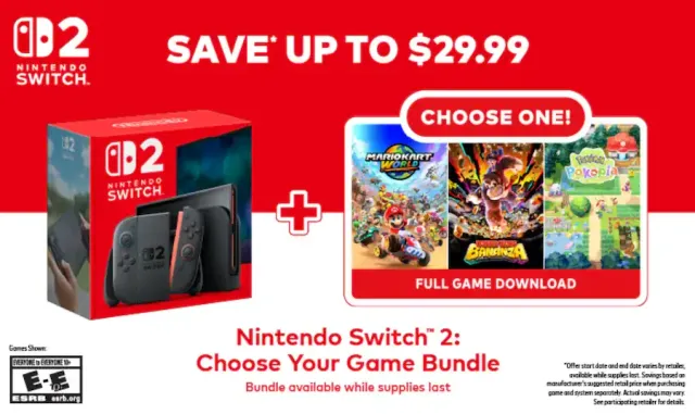 Nintendo Switch 2 256 GB — Choose Your Game, vista 2