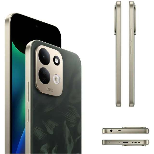 Xiaomi Redmi Note 17 4G 128 GB 4 GB RAM Green, vista 3