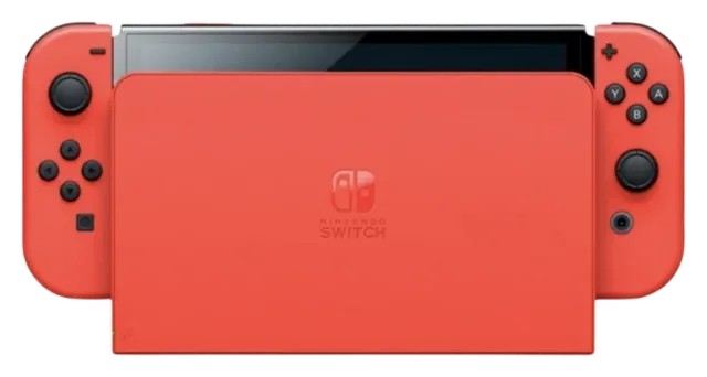 Nintendo Switch OLED 64 GB edición Mario roja (HEG-S-RAAAA), vista 3
