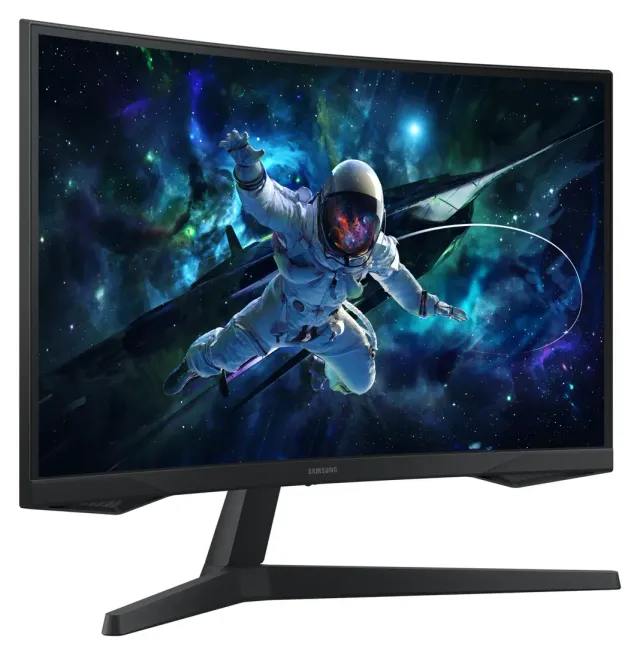 Samsung Odyssey G55C 27" QHD, vista 3
