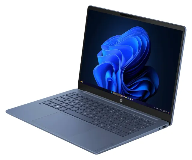 HP OmniBook 3 14" OLED — Snapdragon X, 8 GB, 256 GB, Starlit Blue, vista 3