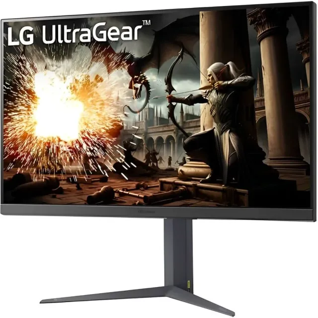 LG UltraGear 32GS75Q-B 32" QHD 180 Hz, vista 3