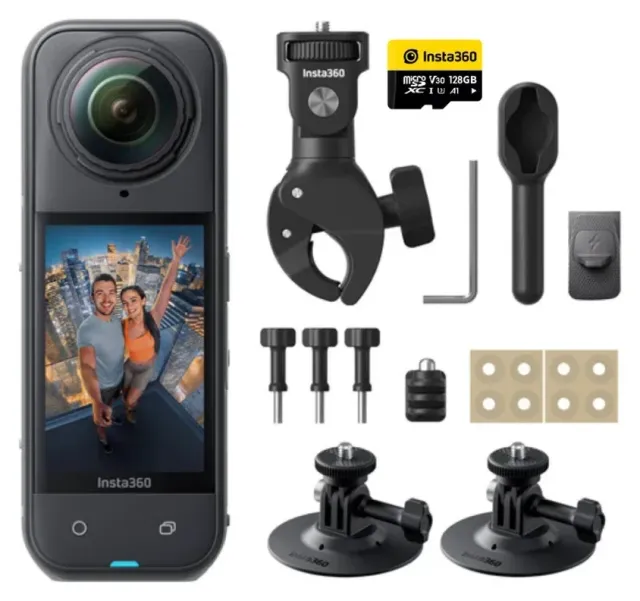 Insta360 X5 Motorcycle Bundle, vista 3