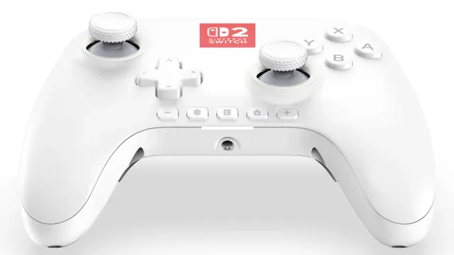 Control con cable PowerA Advantage Lumectra para Switch 2 — Blanco, vista 3