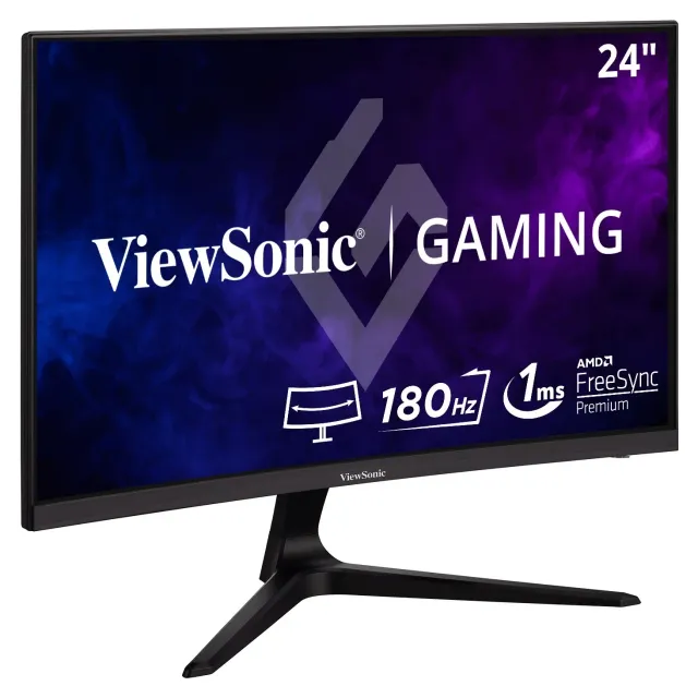 ViewSonic VX2418C 24" curvo, vista 3