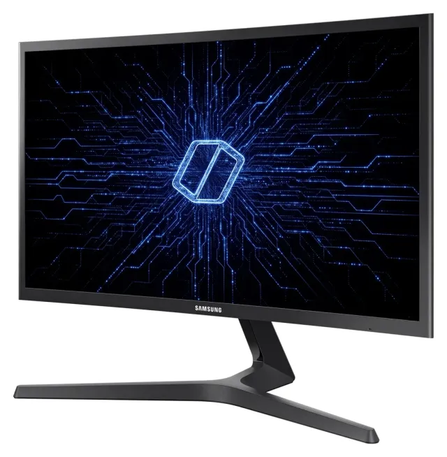 Samsung Odyssey CRG5 24" FHD curvo, vista 3